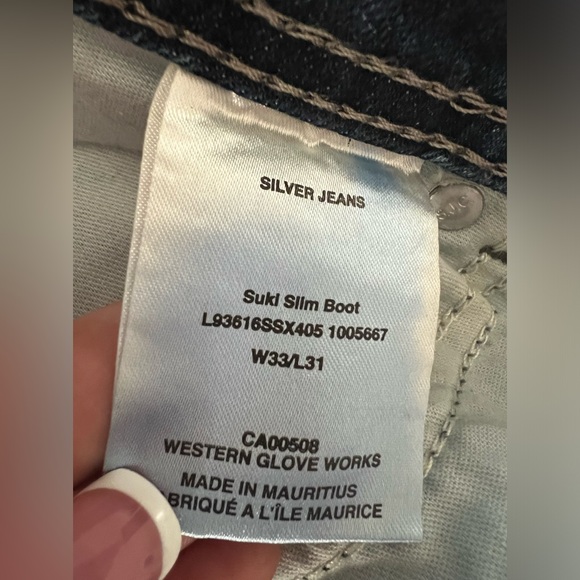 Silver Suki Slim Bootcut Jeans 33W/31L - Picture 5 of 6